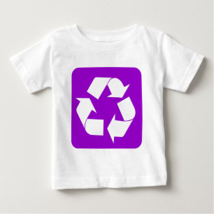 Recycling Sign - Purple Baby T-Shirt
