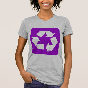 Recycling Sign - Purple T-Shirt