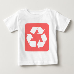 Recycling Sign - Tropical Pink Baby T-Shirt