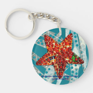 Recycling Starfish Key Ring