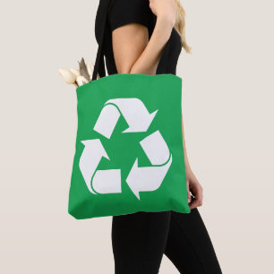 Recycling Sticker Tote Bag