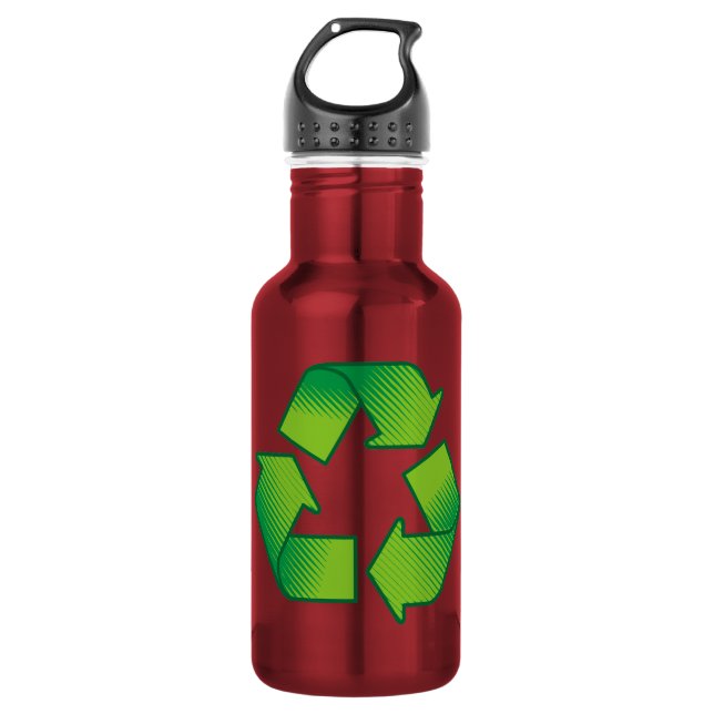 Recycling symbol 532 ml water bottle (Front)