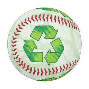 Recycling Symbol Baseball