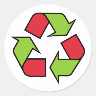 Recycling Symbol Classic Round Sticker