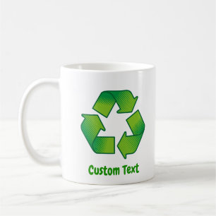 Recycling symbol coffee mug