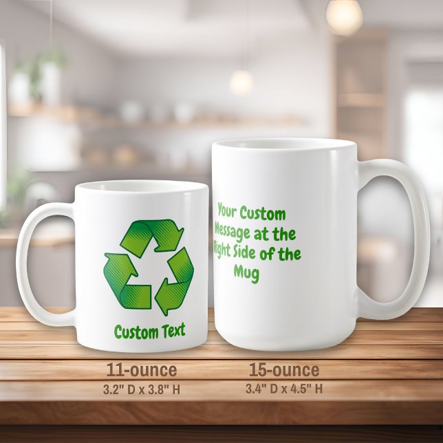 Recycling symbol coffee mug (Creator Uploaded)