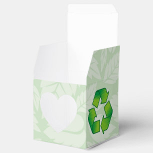 Recycling symbol favour box