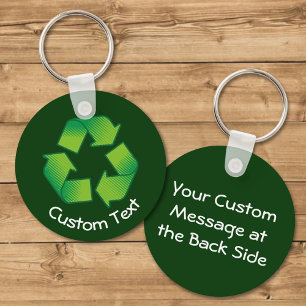 Recycling Symbol Keychain