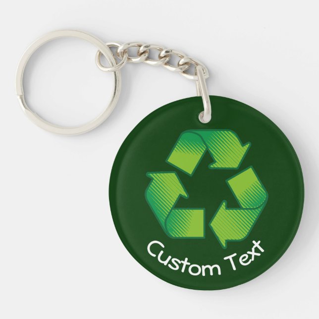 Recycling Symbol Keychain (Front)