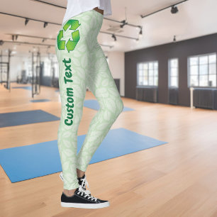 Recycling symbol leggings