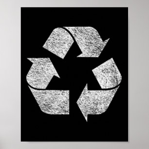 Recycling Symbol Logo Earth Day Green Deal Climate Poster