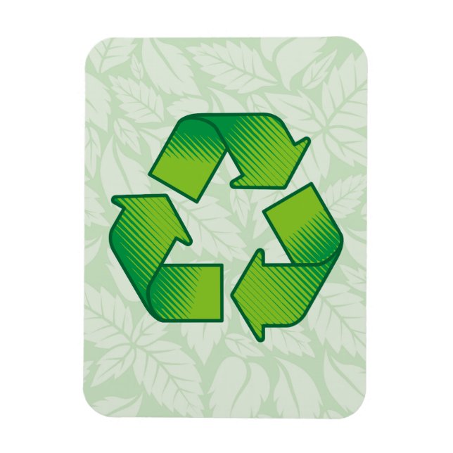 Recycling symbol magnet (Vertical)