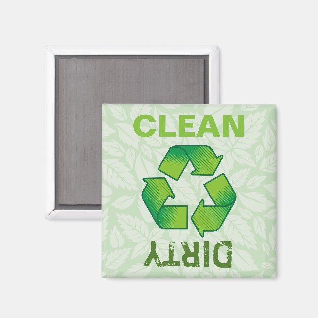 Recycling symbol magnet (Front/Back)