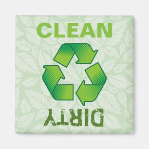 Recycling symbol magnet