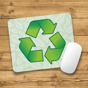 Recycling symbol mouse pad