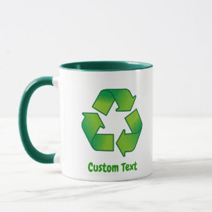 Recycling symbol mug