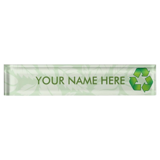 Recycling symbol nameplate (Front)
