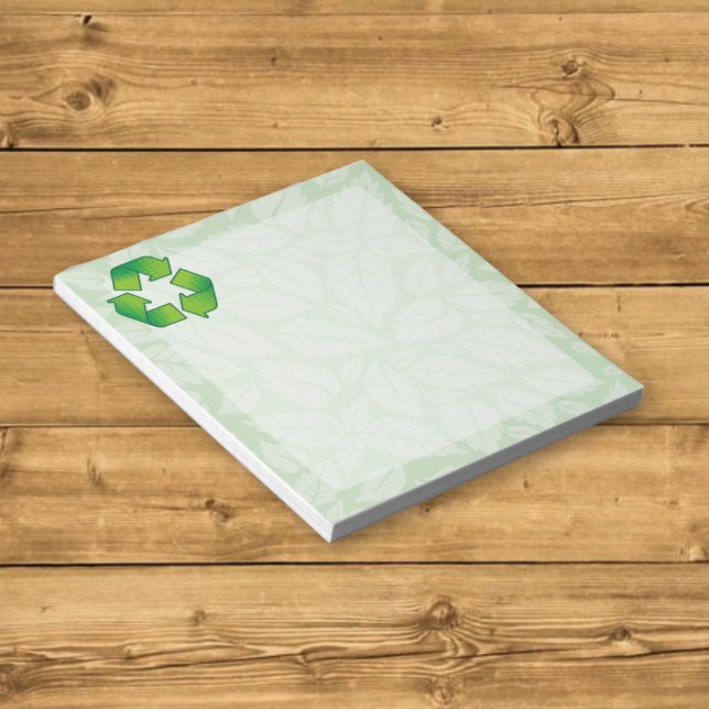 Recycling symbol notepad (Creator Uploaded)