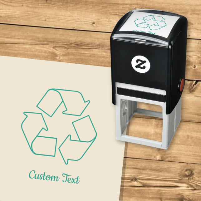 Recycling Symbol Outline Self-inking Stamp (Creator Uploaded)