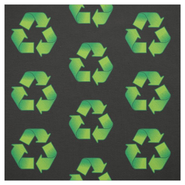 Recycling Symbol Pattern Fabric (Swatch)