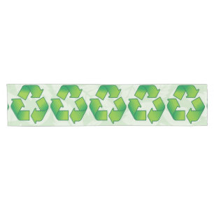 Recycling symbol short table runner