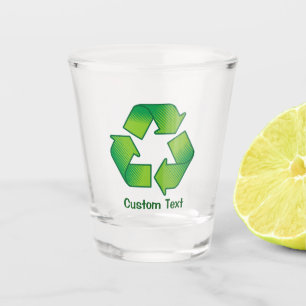 Recycling Symbol Shot Glass