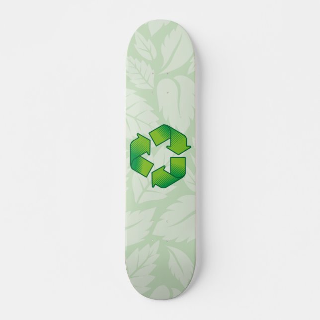 Recycling symbol skateboard (Front)