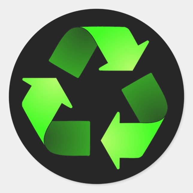 Recycling Symbol Sticker (Front)