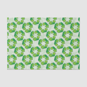 Recycling symbol tissue paper