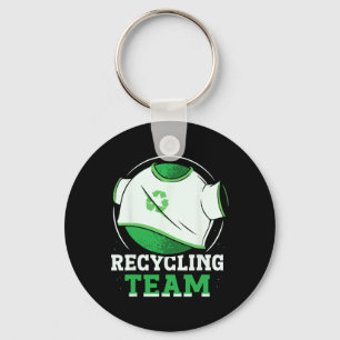 Recycling Team Trash Recycle Earth Day Environment Key Ring