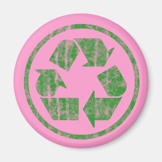 Recycling to Save the Planet Earth, Symbol Magnet (Front)