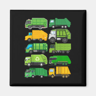 Recycling Trash Garbage Truck Kids Birthday Gifts Magnet