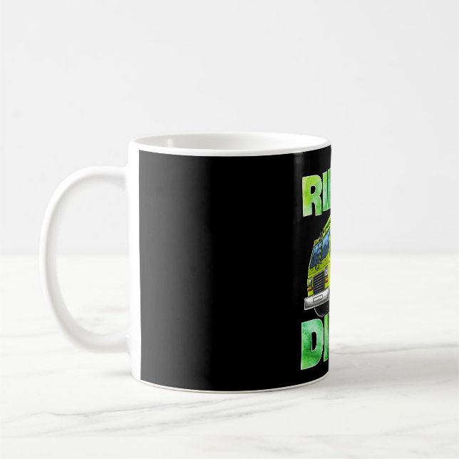 Recycling Trash Garbage Truck T Kids Men Riding Coffee Mug (Left)