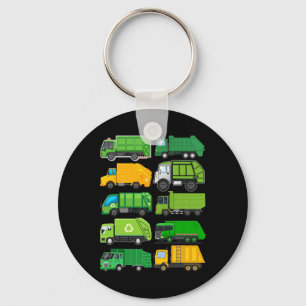 Recycling Trash Garge Truck Kids Birthday Gifts Ea Key Ring