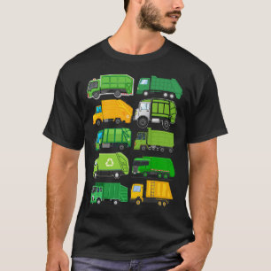 Recycling Trash Garge Truck Kids Birthday Gifts Ea T-Shirt