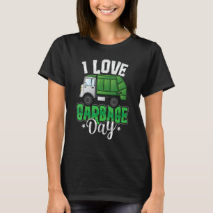 Recycling Trash Kids I Love Garbage Day Truck Boys T-Shirt