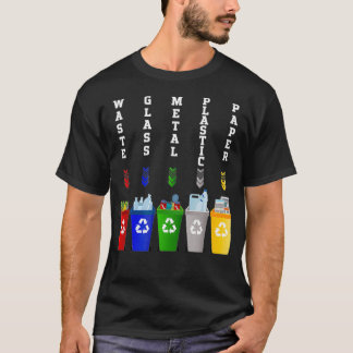 Recycling Trash  Sorting bins  T-Shirt