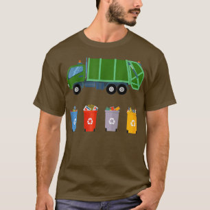 Recycling Trash Truck Kids Garbage Truck2404 T-Shirt