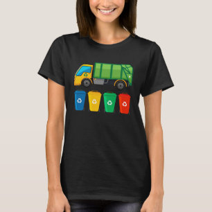 Recycling Trash Truck Kids Garbage Truck T-Shirt