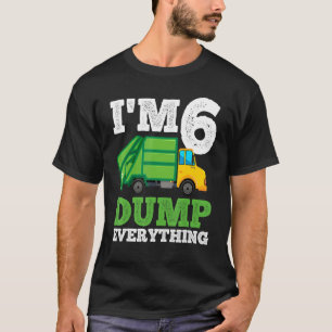 Recycling Truck 6 Years Old Garbage Truck 6th Birt T-Shirt