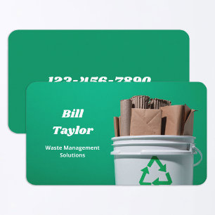 Recycling Waste Management Business Card