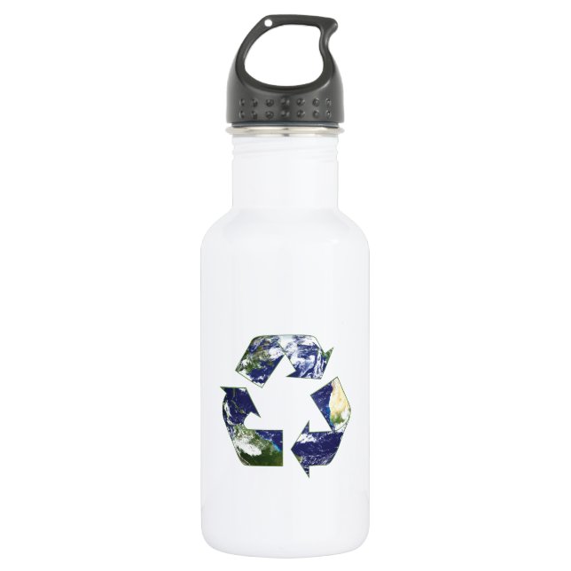 Recyling Sign 532 Ml Water Bottle (Front)