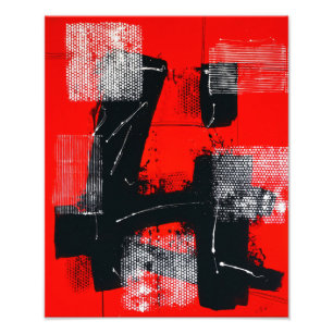 Red #101 photo print