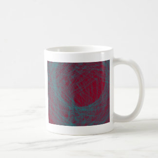 red 109 abstract art coffee mug