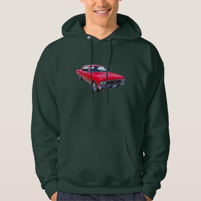 Red 1966 Chevy Chevelle SS 396 Hoodie (Front)