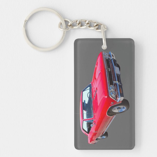 Red 1966 Chevy Chevelle SS 396 Key Ring (Front)