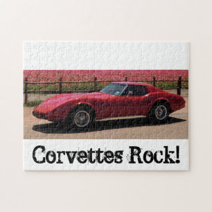 Red 1975 Corvette L82 Stingray Puzzle