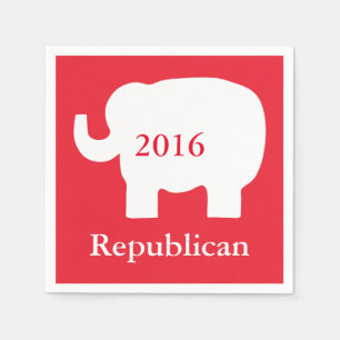 Red 2016 Republican Political Election Event Napkin