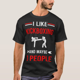 Red 3 People Kickboxing T-Shirt