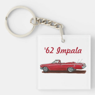 Red '62 Impala Key Ring